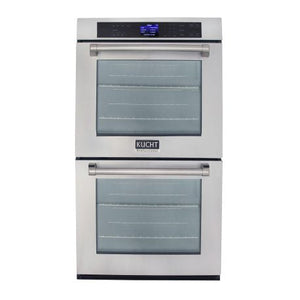 Kucht 30-Inch 10 cu. ft. Double Electric Wall Oven with True Convection and Self-Cleaning in Stainless Steel - KWO620