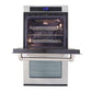 Kucht 30-Inch 10 cu. ft. Double Electric Wall Oven with True Convection and Self-Cleaning in Stainless Steel - KWO620