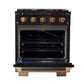 KUCHT Gemstone Professional 30-Inch 4.2 Cu. Ft. Dual Fuel Range with Sealed Burners and Convection Oven - KED304