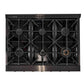 KUCHT Gemstone Professional 36-Inch 5.2 cu. ft. Gas Range with Sealed Burners and Convection Oven