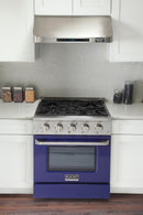 Kucht 30-Inch 4.2 Cu. Ft. Gas Range - Sealed Burners and Convection Oven in Blue KNG301-B