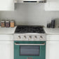 Kucht 30-Inch 4.2 Cu. Ft. Gas Range - Sealed Burners and Convection Oven in Green KNG301-G