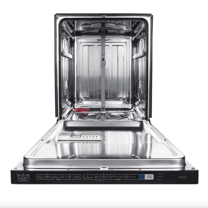 Kucht Professional 36 in. 5.2 cu ft. Natural Gas Range, Range Hood Package & Dishwasher, AP-KNG361-S-6