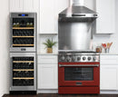 Kucht 36-Inch 5.2 Cu. Ft. Gas Range - Sealed Burners and Convection Oven in Red KNG361-R