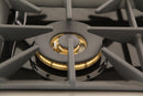 Kucht 36-Inch 5.2 Cu. Ft. Range - Sealed Burners and Convection Oven in Black KNG361-K