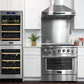 Kucht 4-Piece Appliance Package - 36-Inch Gas Range, 36-Inch Panel Ready Refrigerator, Wall Mount Hood, & Panel Ready Dishwasher