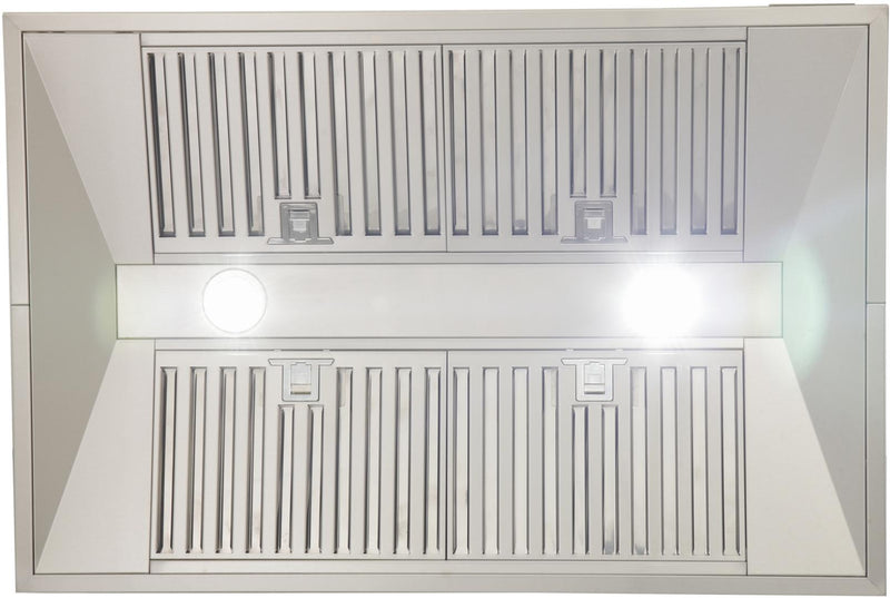 Kucht 36-Inch Island Mounted Range Hood 900CFM in Stainless Steel Modern Design KRH3612IS