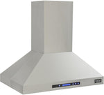 Kucht 36-Inch Island Mounted Range Hood 900CFM in Stainless Steel Modern Design KRH3612IS