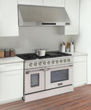 Kucht 48-Inch 6.7 Cu. Ft. Gas Range with Grill/Griddle and Two Ovens in Stainless Steel KNG481-S