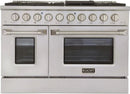 Kucht Professional 48 in. 6.7 cu ft. Natural Gas Range & Range Hood Package, AP-KNG481-S
