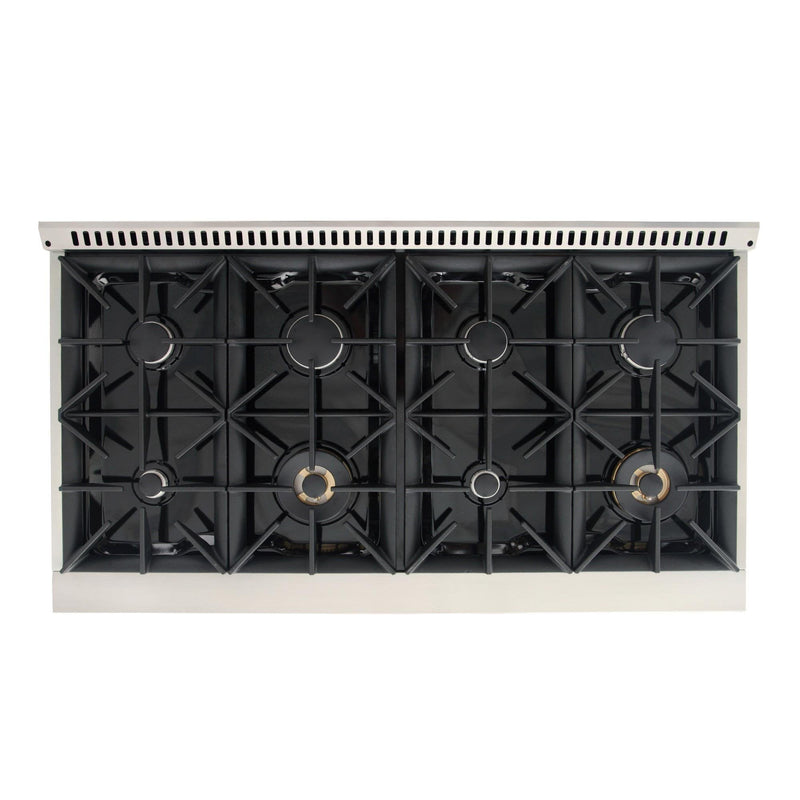 Kucht 48-Inch 6.7 Cu. Ft. Gas Range with Grill/Griddle in Black KNG481-K