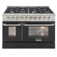 Kucht 48-Inch 6.7 Cu. Ft. Gas Range with Grill/Griddle in Black KNG481-K