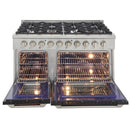 Kucht 48-Inch 6.7 Cu. Ft. Gas Range with Grill/Griddle in Black KNG481-K