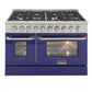 Kucht 48-Inch 6.7 Cu. Ft. Gas Range with Grill/Griddle in Blue KNG481-B