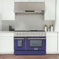 Kucht 48-Inch 6.7 Cu. Ft. Gas Range with Grill/Griddle in Blue KNG481-B