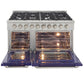 Kucht 48-Inch 6.7 Cu. Ft. Gas Range with Grill/Griddle in Blue KNG481-B