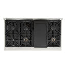 Kucht 48-Inch 6.7 Cu. Ft. Gas Range with Grill/Griddle in Green KNG481-G