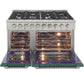 Kucht 48-Inch 6.7 Cu. Ft. Gas Range with Grill/Griddle in Green KNG481-G