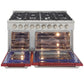 Kucht 48-Inch 6.7 Cu. Ft. Gas Range with Grill/Griddle in Red KNG481-R