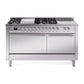 ILVE Nostalgie II Noblesse 60" Dual Fuel Freestanding Range with 7 Sealed Burners + Griddle + French Top with Solid Door - UN60FSQNMP - MyBBQDirect