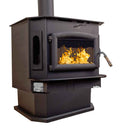 Buck Stove Model 81C catalytic wood stove, freestanding, black door