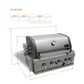 Mont Alpi 400 Built in Grill - MABi400 - MyBBQDirect