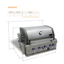Mont Alpi 400 Built in Grill - MABi400