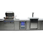 Mont Alpi 400 Deluxe BBQ Grill Island with Kegerator and Beverage Center - MAi400-DKEGBEV - MyBBQDirect