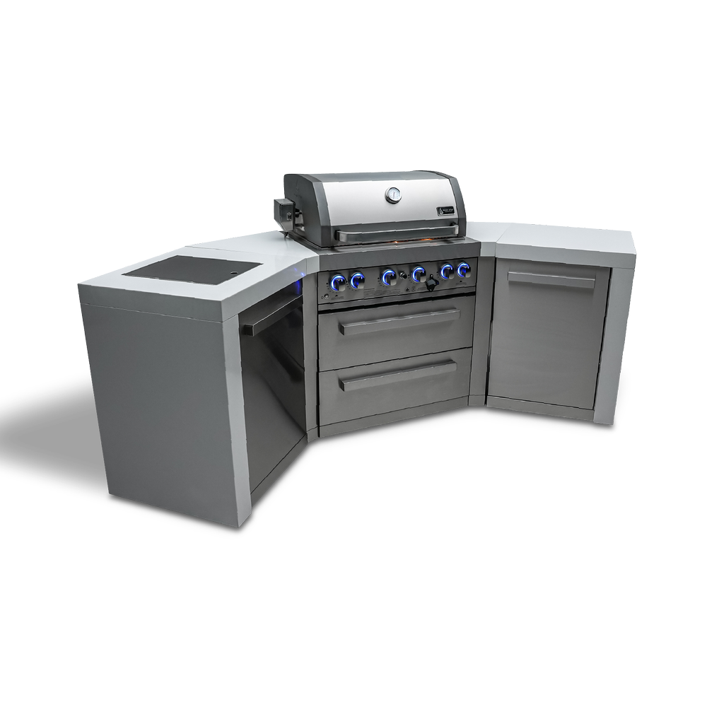 Mont Alpi 400 Deluxe Island with 45 Degree Corners - MAi400-D45 - MyBBQDirect