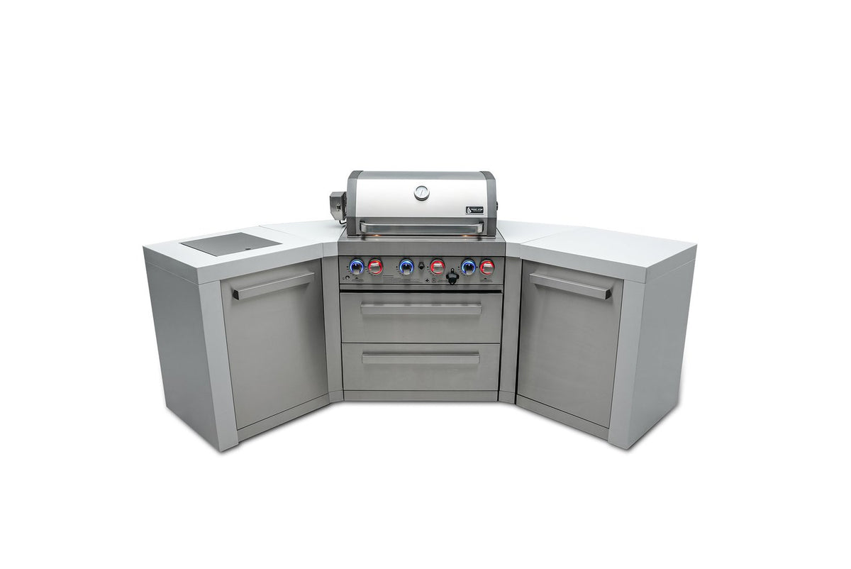 Mont Alpi 400 Deluxe Island with 45 Degree Corners - MAi400-D45 - MyBBQDirect