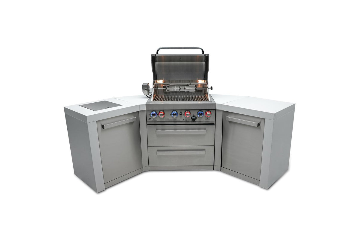 Mont Alpi 400 Deluxe Island with 45 Degree Corners - MAi400-D45 - MyBBQDirect