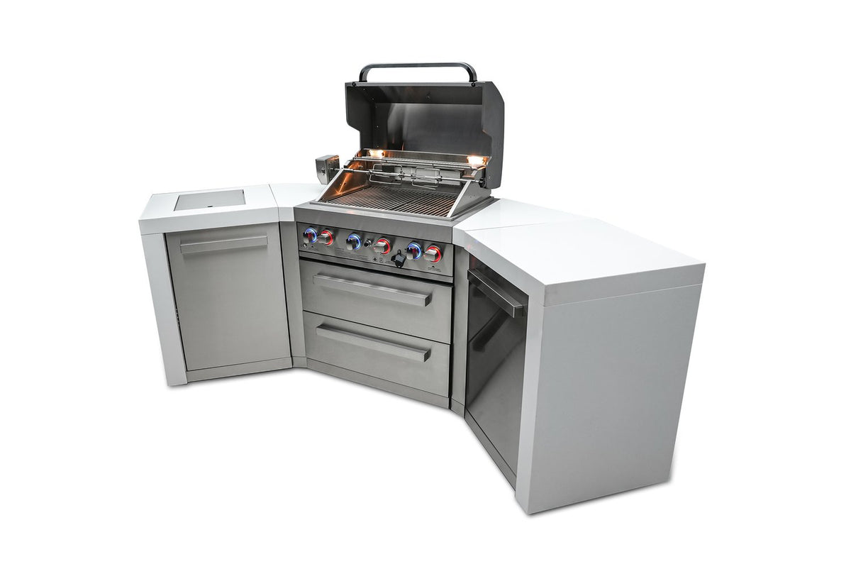 Mont Alpi 400 Deluxe Island with 45 Degree Corners - MAi400-D45 - MyBBQDirect