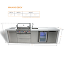 Mont Alpi 400 Deluxe Island with Beverage Center - MAi400-DBEV