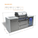 Mont Alpi 400 Deluxe Island with Fridge Cabinet - MAi400-DFC