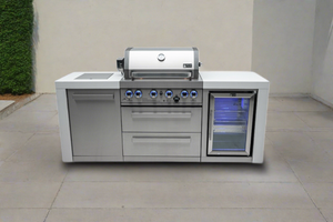 Mont Alpi 400 Deluxe Island with Fridge Cabinet - MAi400-DFC - MyBBQDirect