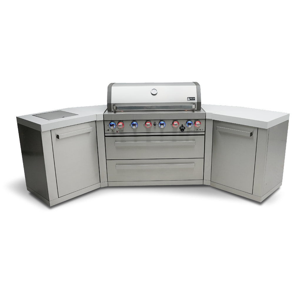 Mont Alpi 805 BBQ Grill Island with 45 Degree Corners - MAi805-45 - MyBBQDirect
