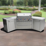 Mont Alpi 805 BBQ Grill Island with 45 Degree Corners - MAi805-45 - MyBBQDirect