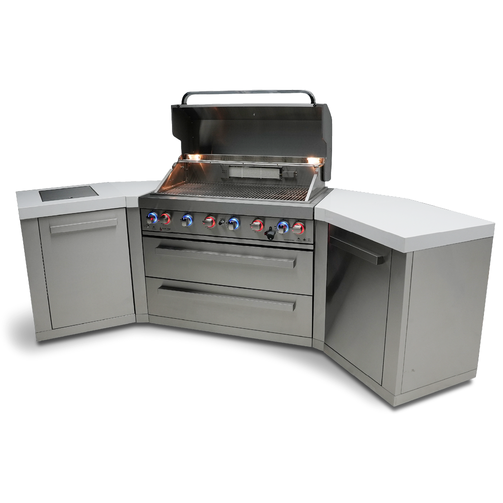 Mont Alpi 805 BBQ Grill Island with 45 Degree Corners - MAi805-45 - MyBBQDirect