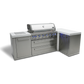 Mont Alpi 805 BBQ Grill Island with 90 Degree Corner - MAi805-90 - MyBBQDirect