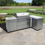Mont Alpi 805 BBQ Grill Island with 90 Degree Corner - MAi805-90 - MyBBQDirect