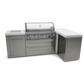 Mont Alpi 805 BBQ Grill Island with 90 Degree Corner - MAi805-90 - MyBBQDirect