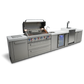 Mont Alpi 805 BBQ Grill Island with Kegerator and Beverage Center - MAi805-KEGBEV - MyBBQDirect