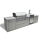 Mont Alpi 805 BBQ Grill Island with Kegerator - MAi805-KEG - MyBBQDirect
