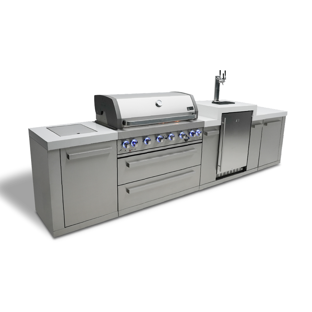 Mont Alpi 805 BBQ Grill Island with Kegerator - MAi805-KEG - MyBBQDirect