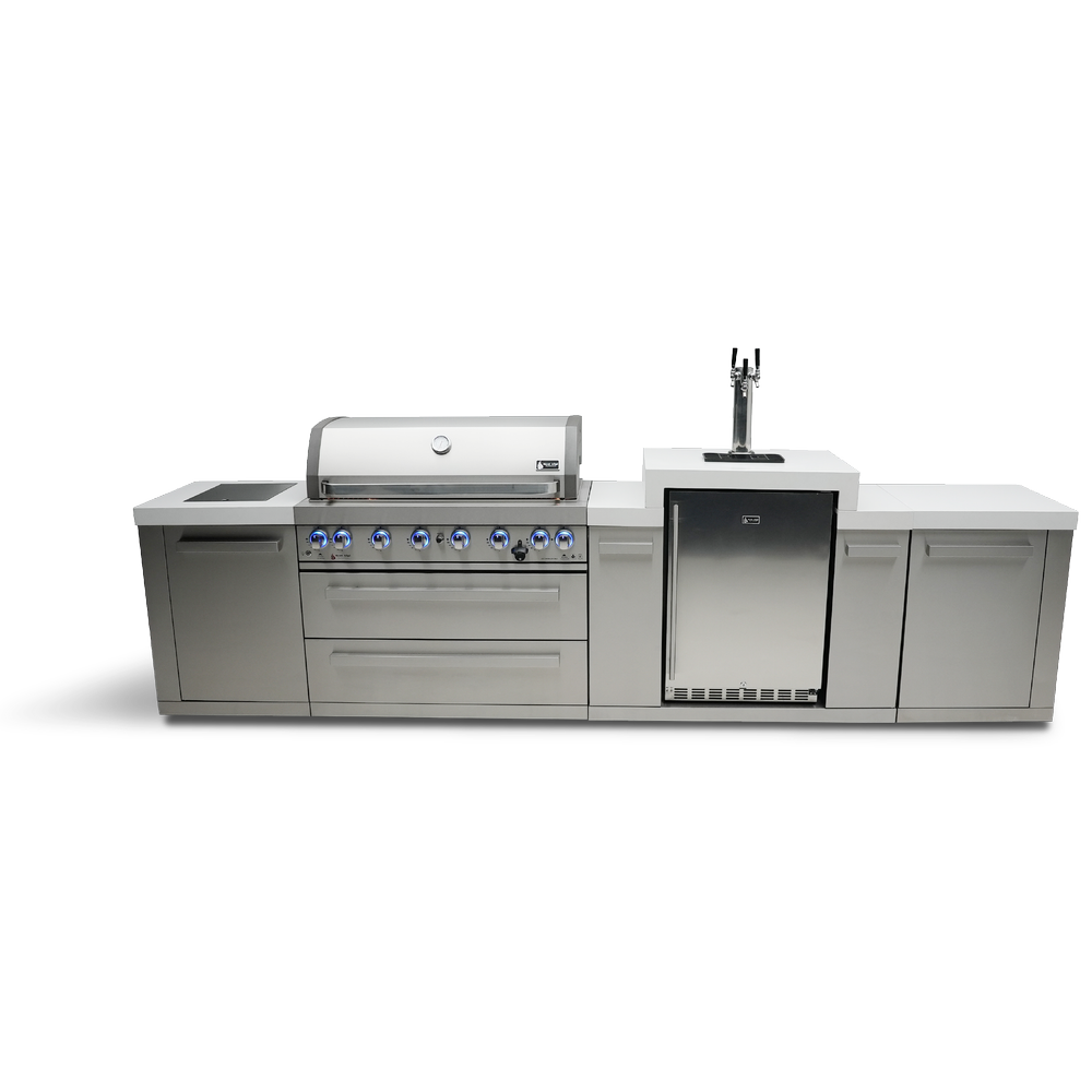 Mont Alpi 805 BBQ Grill Island with Kegerator - MAi805-KEG - MyBBQDirect