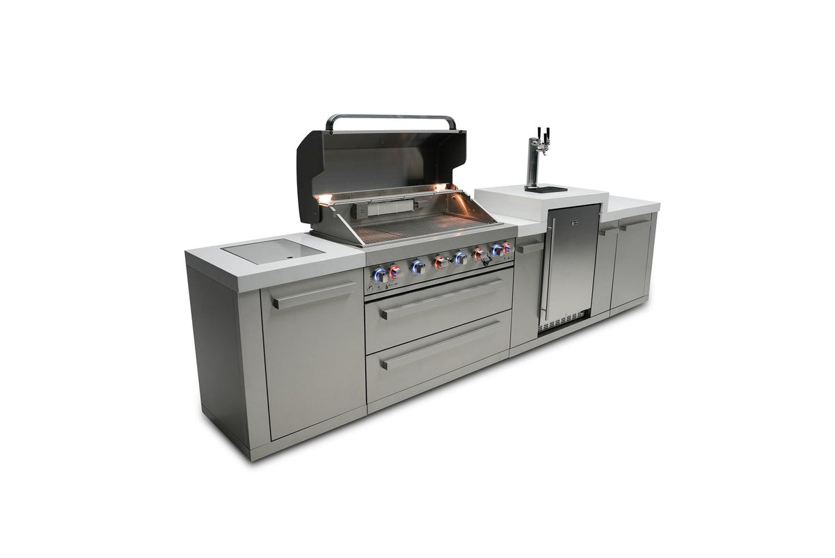 Mont Alpi 805 BBQ Grill Island with Kegerator - MAi805-KEG - MyBBQDirect
