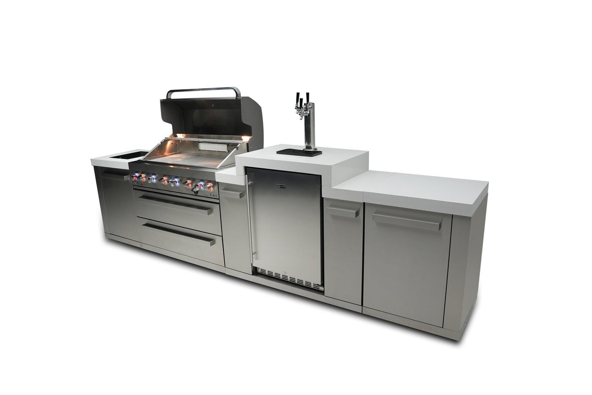 Mont Alpi 805 BBQ Grill Island with Kegerator - MAi805-KEG - MyBBQDirect