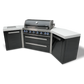 Mont Alpi 805 Black Stainless Steel Island With 45-Degree Corners - MAi805-BSS45 - MyBBQDirect