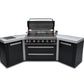 Mont Alpi 805 Black Stainless Steel Island With 45-Degree Corners - MAi805-BSS45 - MyBBQDirect
