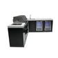 Mont Alpi 805 Black Stainless Steel BBQ Grill Island with 90 Degree Corner, Beverage Center and Fridge Cabinet - MAi805-BSS90BEVFC - MyBBQDirect